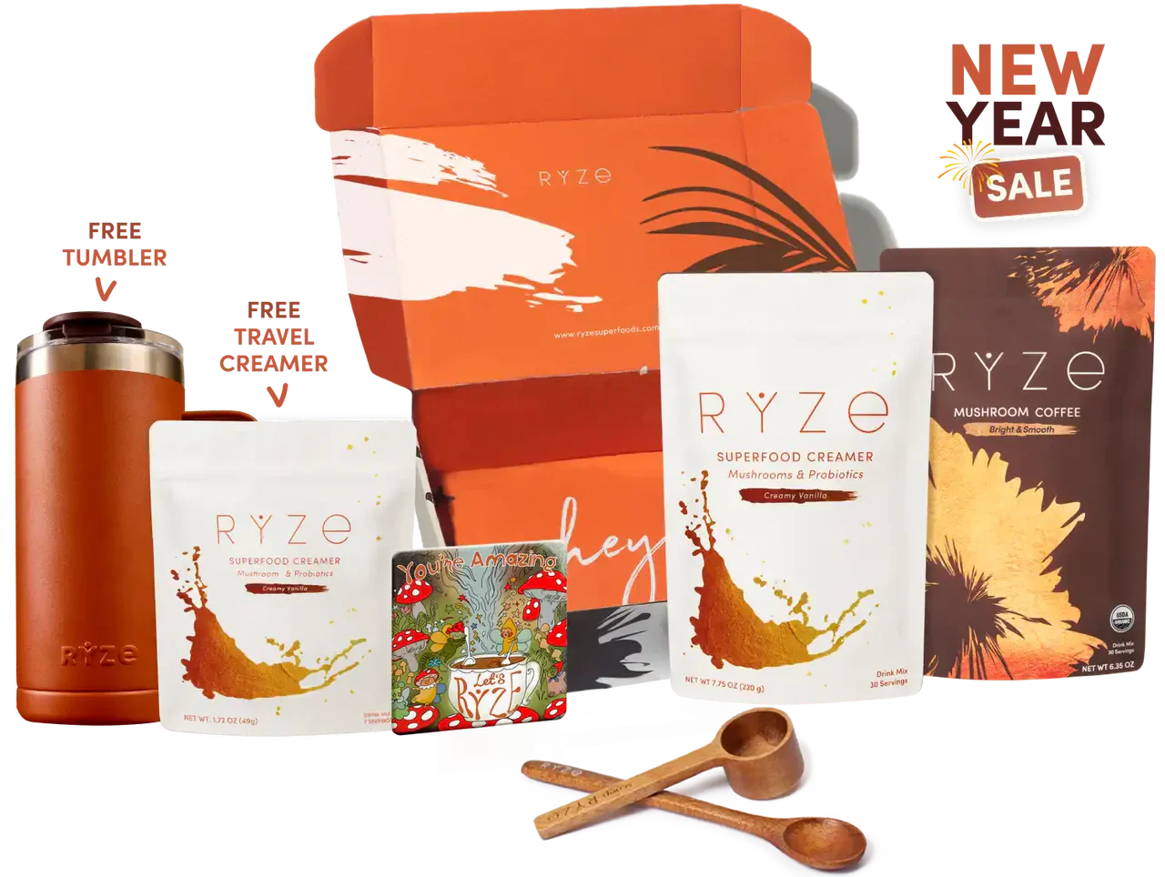 RYZE n Shine Bundle (Coffee + Creamer) Fresh M6A78